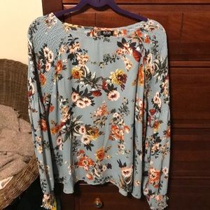 a.n.a. long sleeved blouse